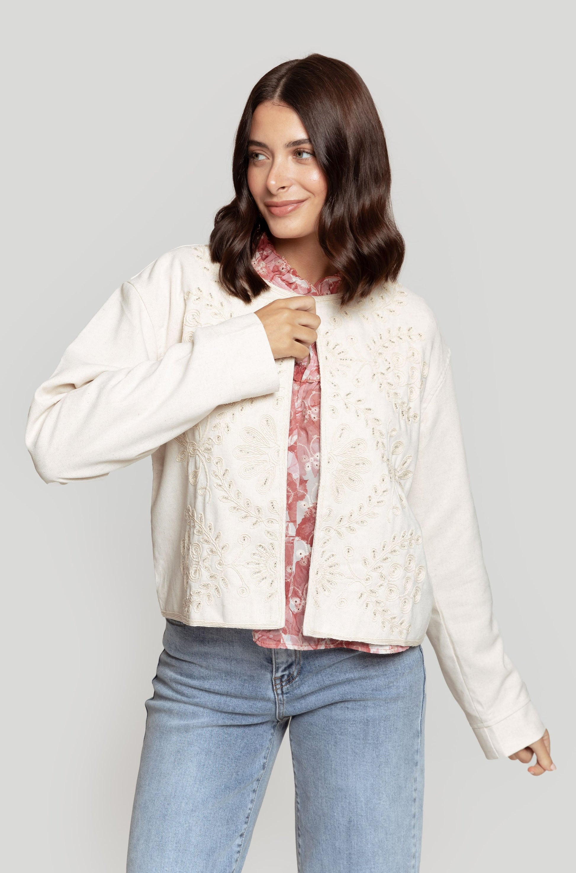 CHAQUETA  CON STRASS