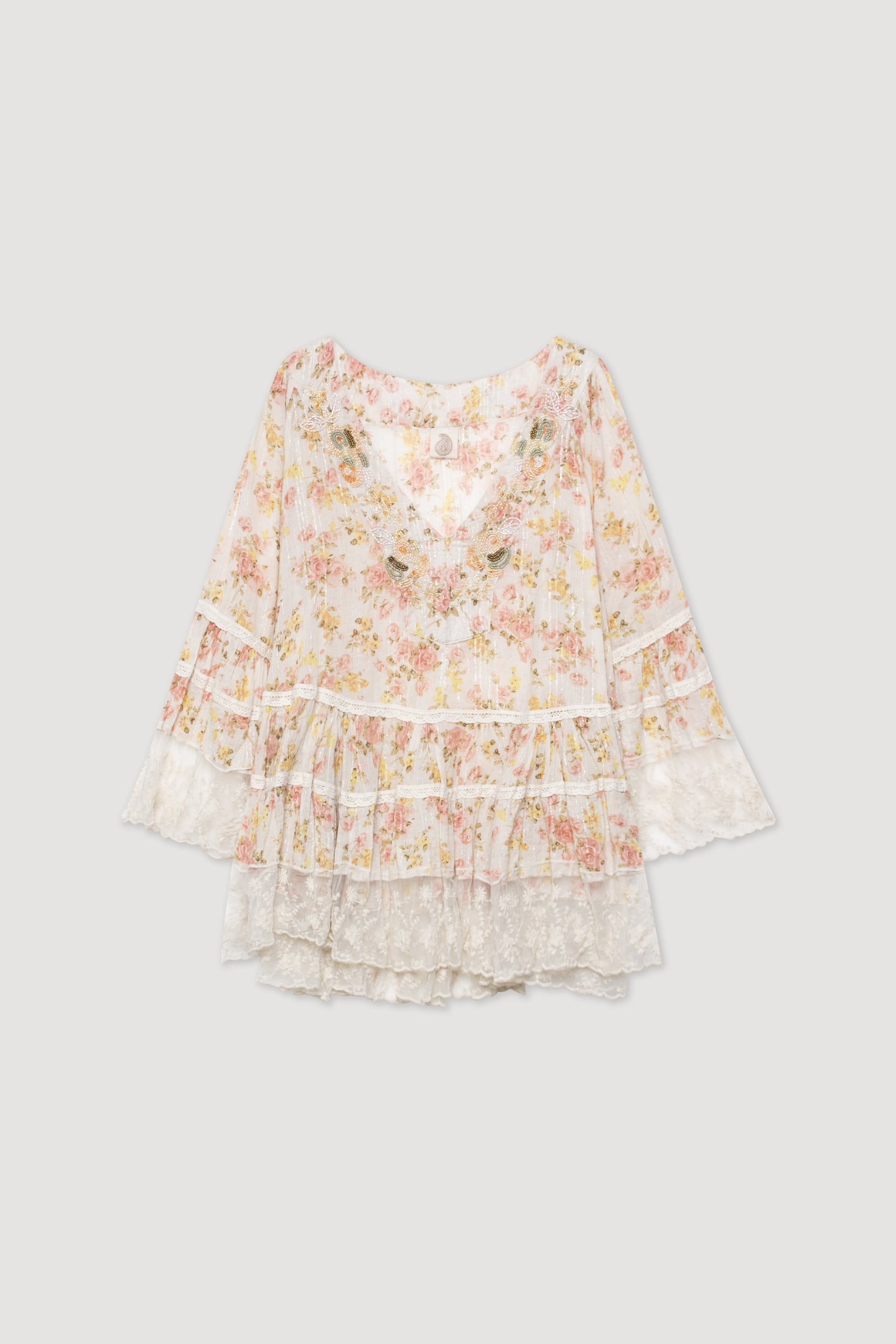 BLUSA BOHO ABALORIOS