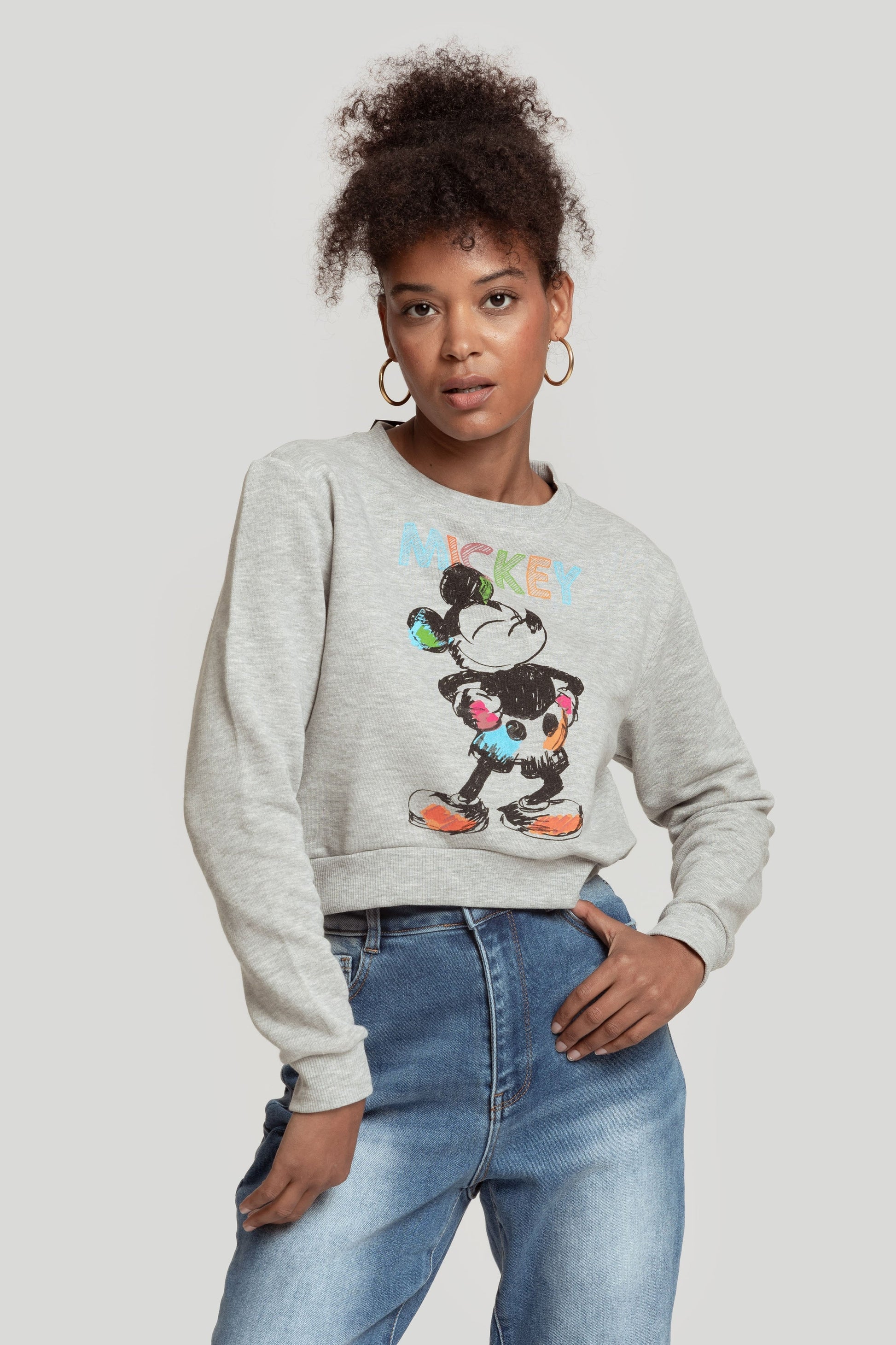 SUDADERA MICKEY CROPPED