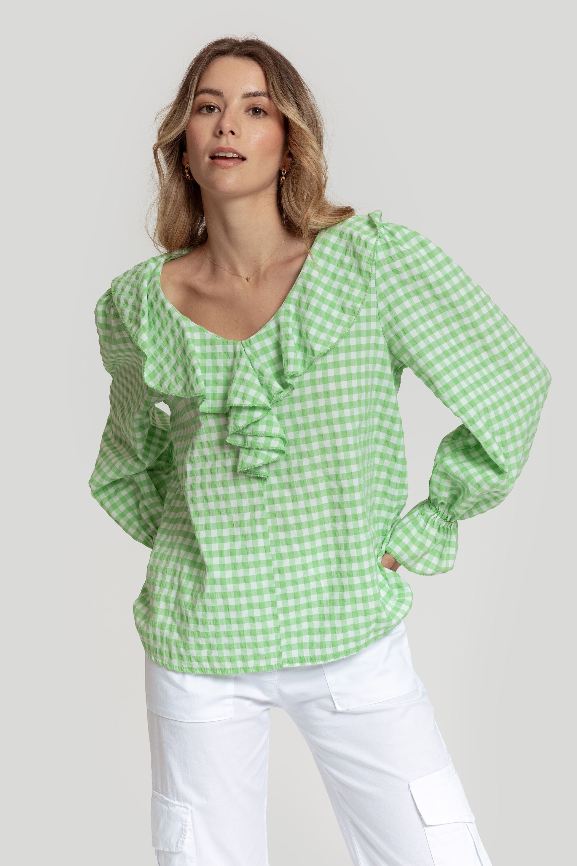 BLUSA  VOLANTE