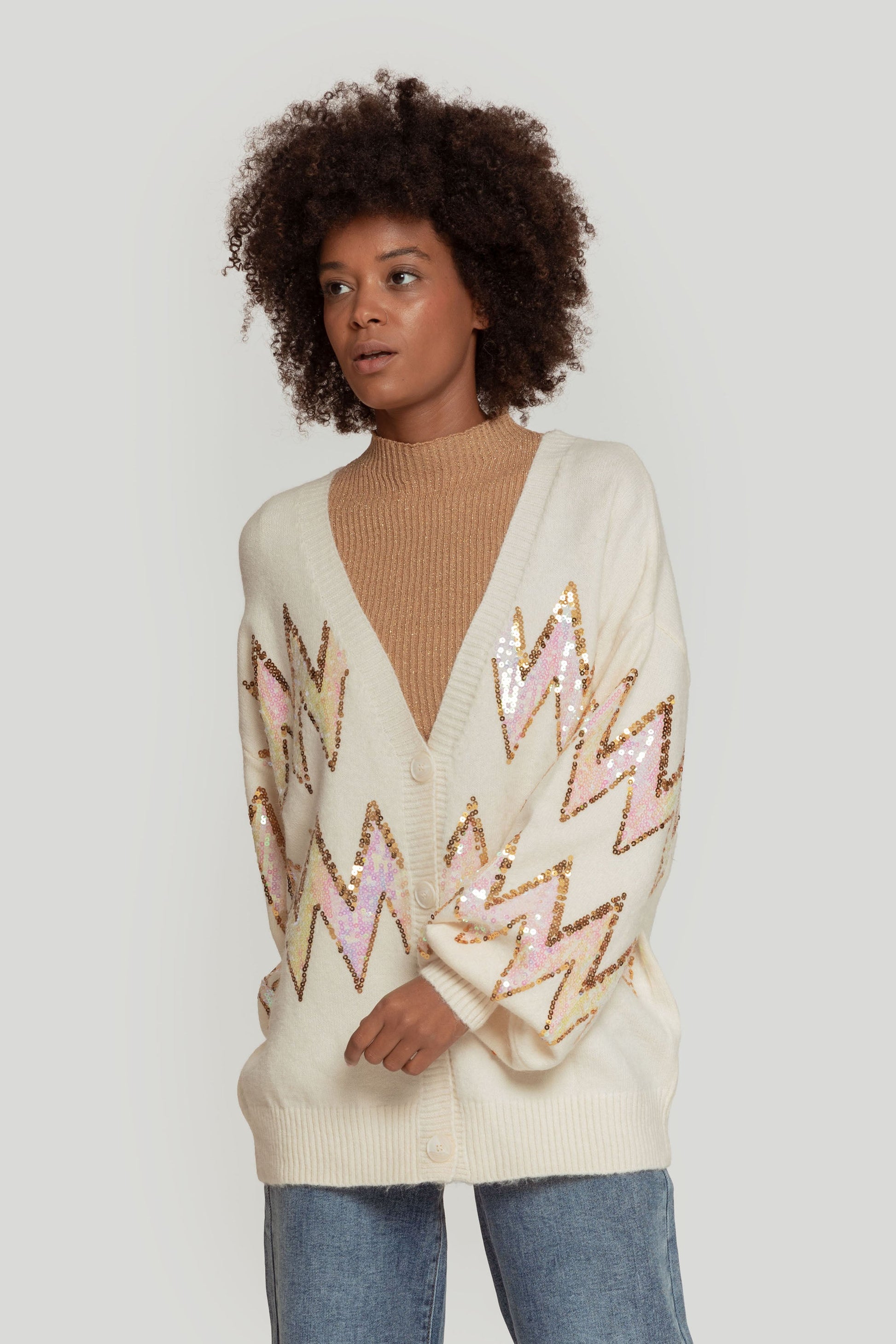 CARDIGAN   LENTEJUELAS