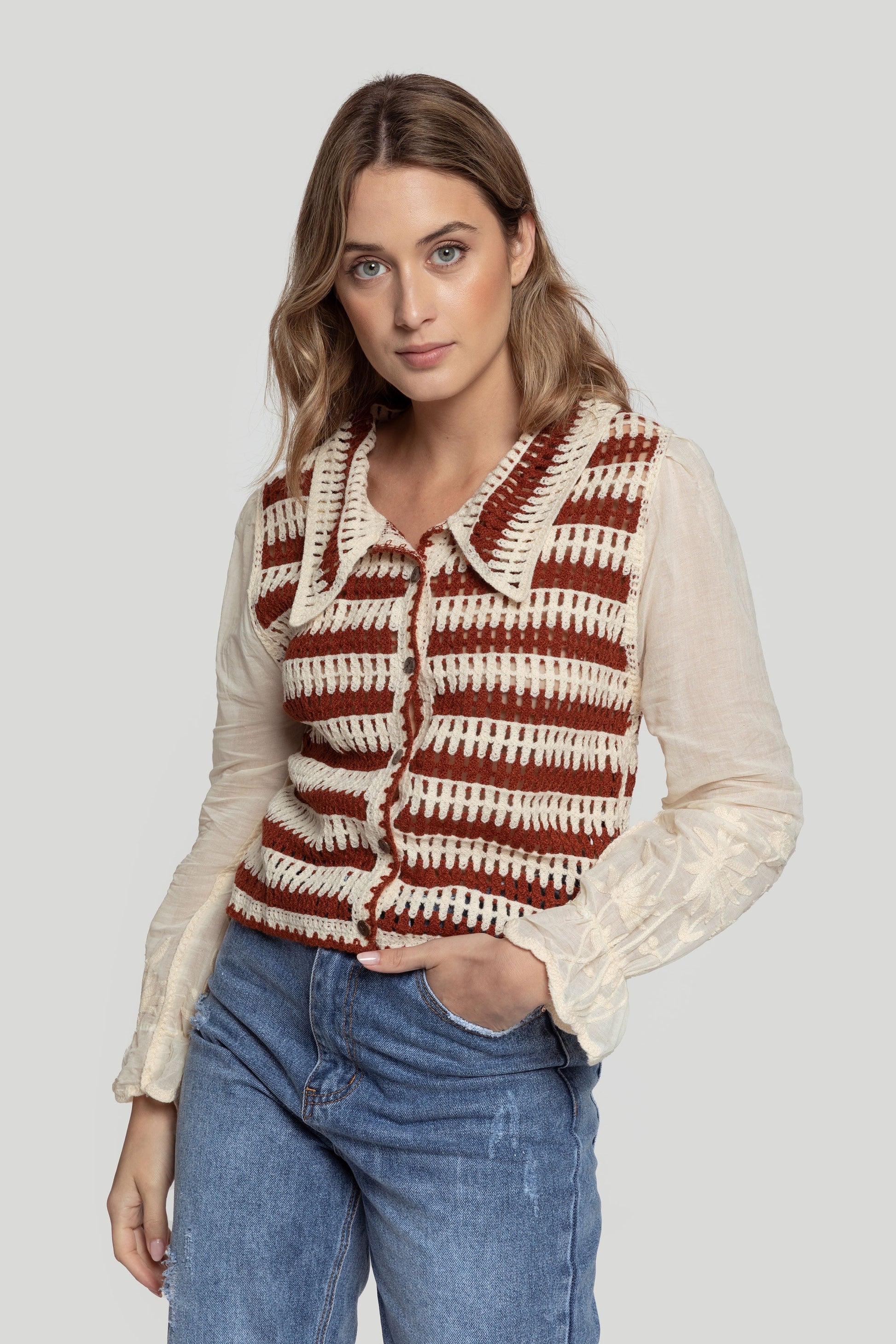 CARDIGAN  COMBINADO
