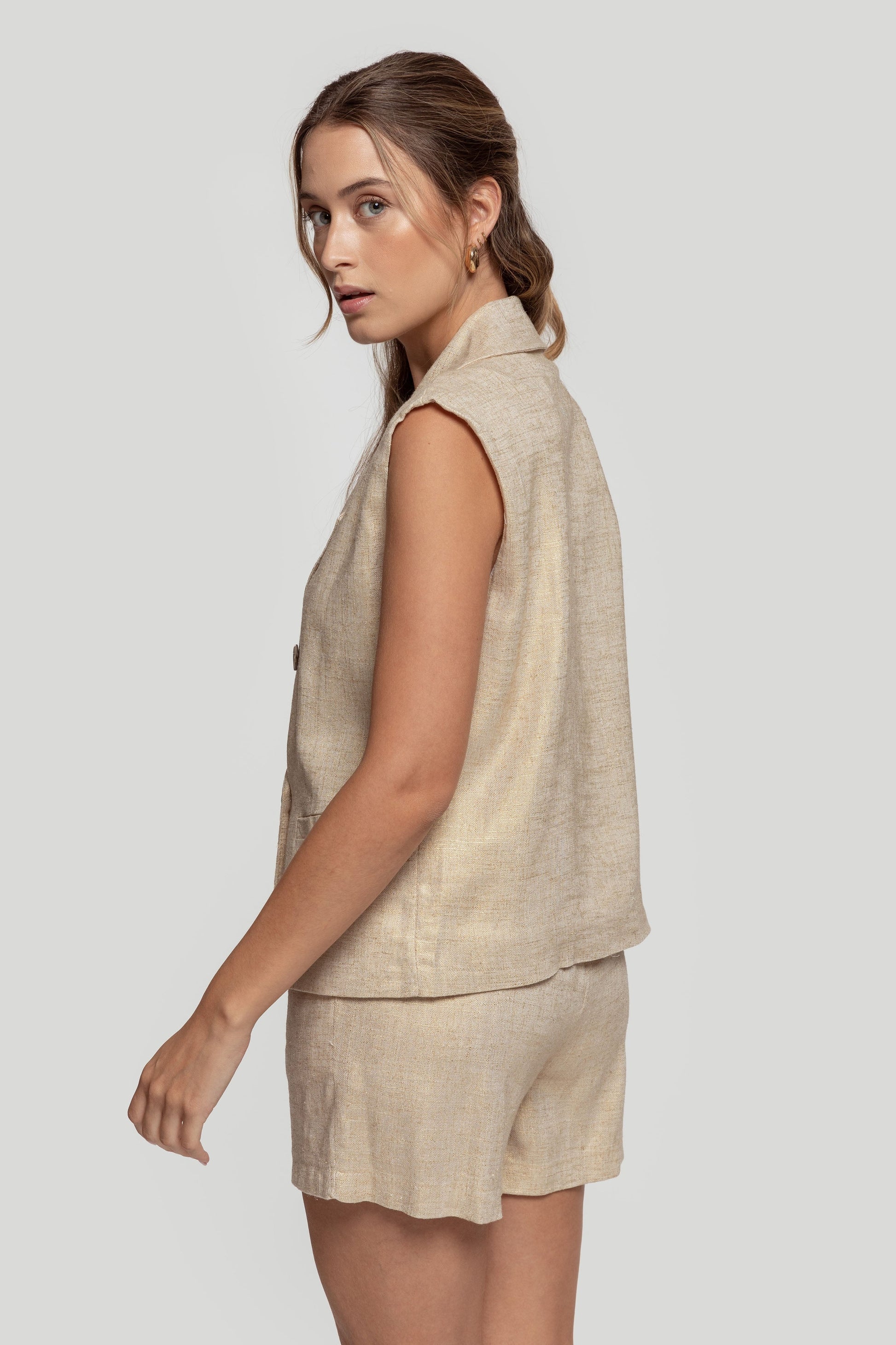CHALECO  LINO