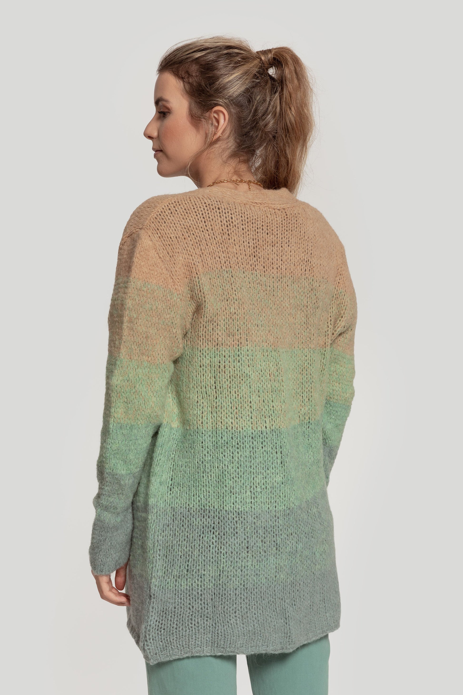 CARDIGAN  BICOLOR