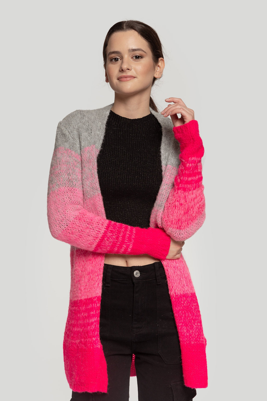 CARDIGAN  BICOLOR