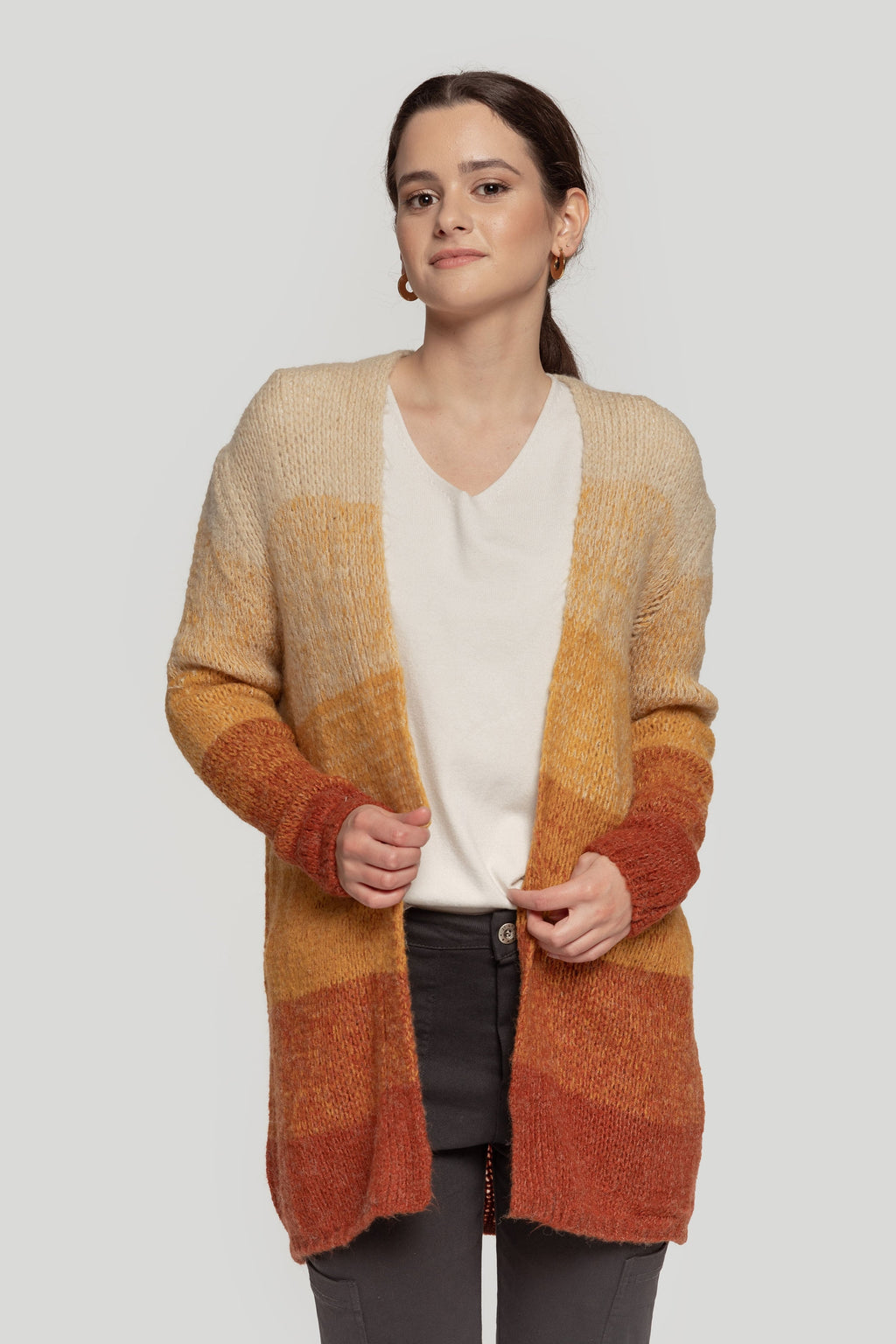 CARDIGAN  BICOLOR