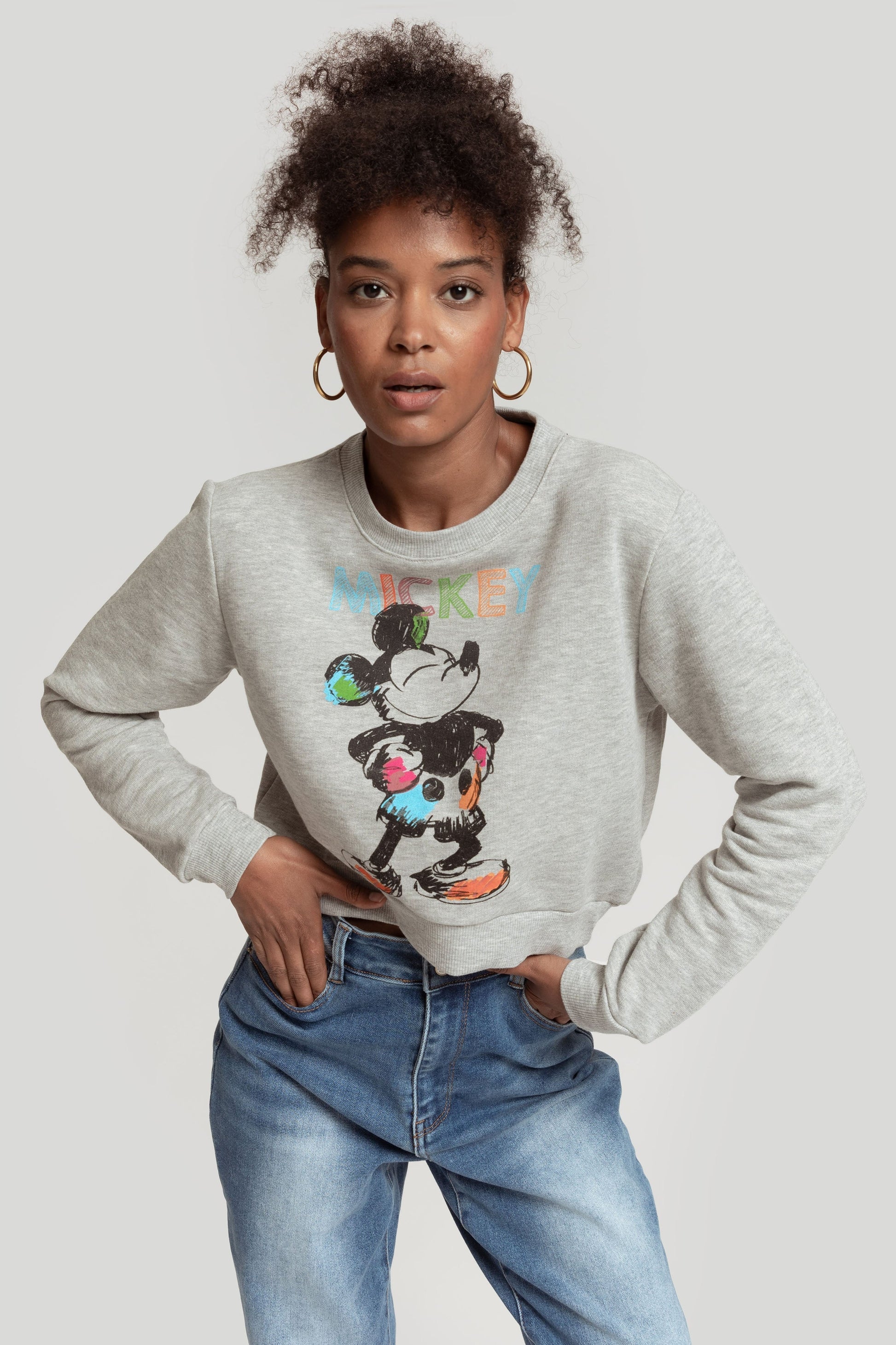 SUDADERA MICKEY CROPPED