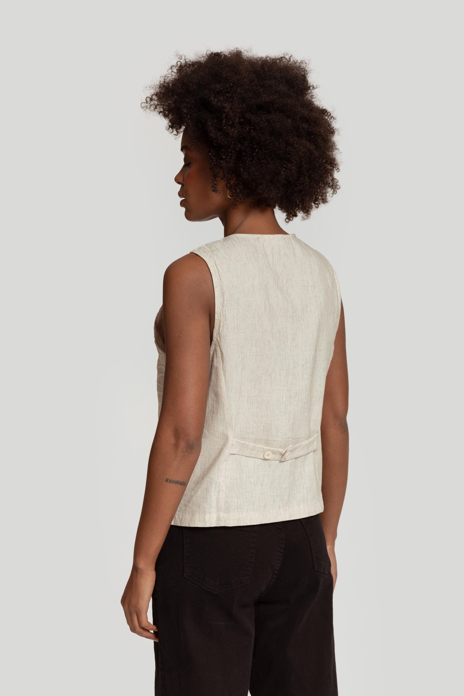 CHALECO  LINO