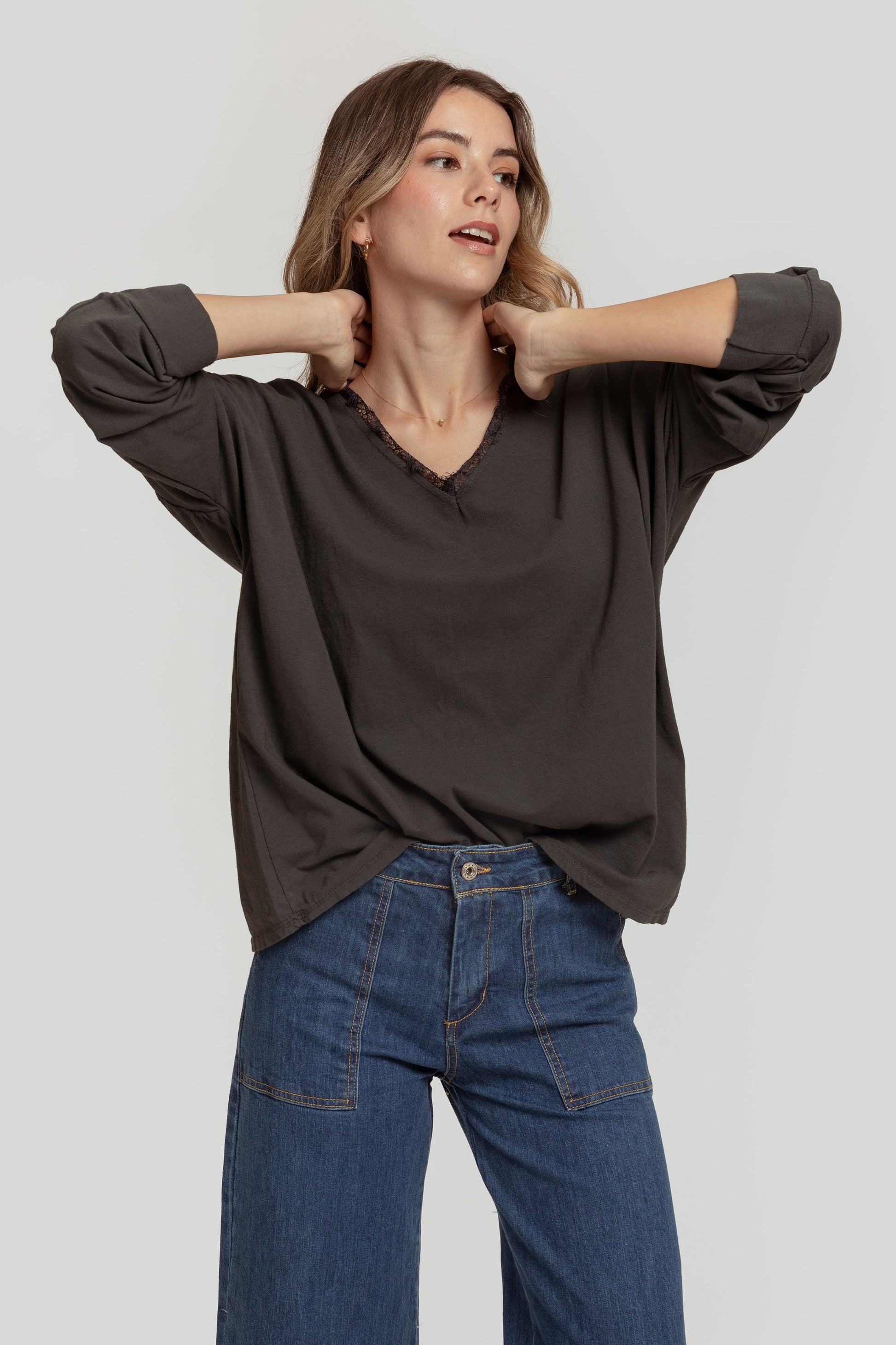 CAMISETA  PUNTILLA