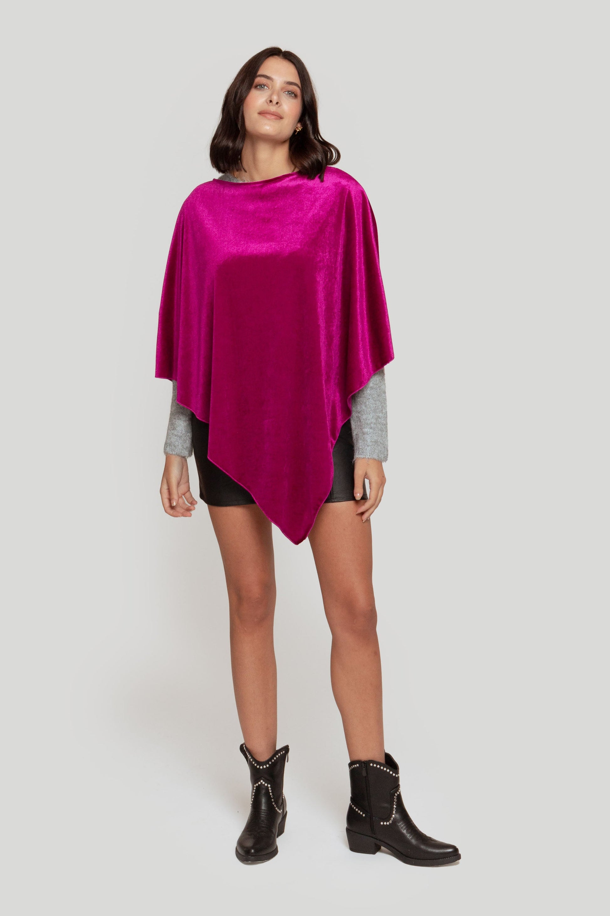 PONCHO  TERCIOPELO
