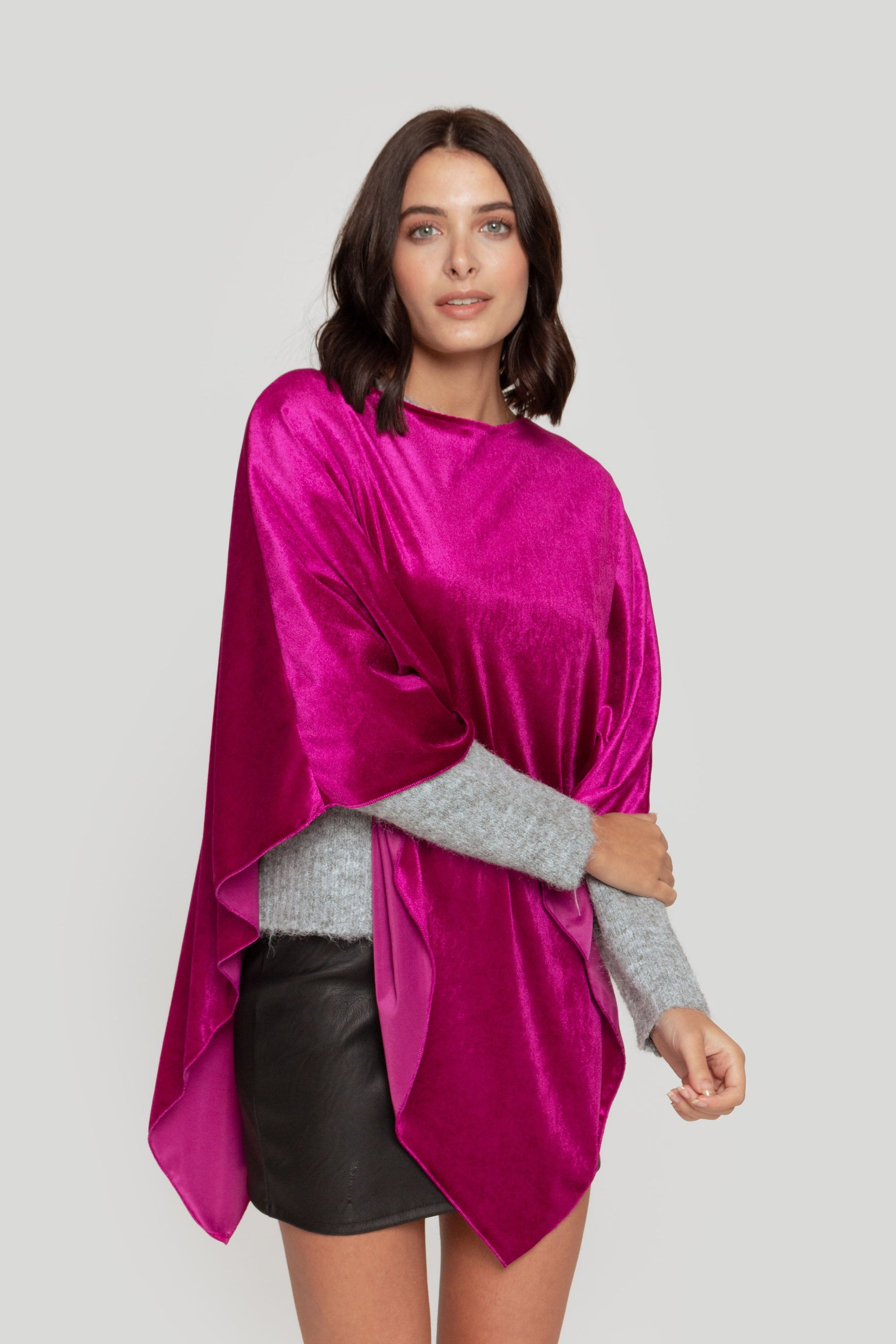 PONCHO  TERCIOPELO