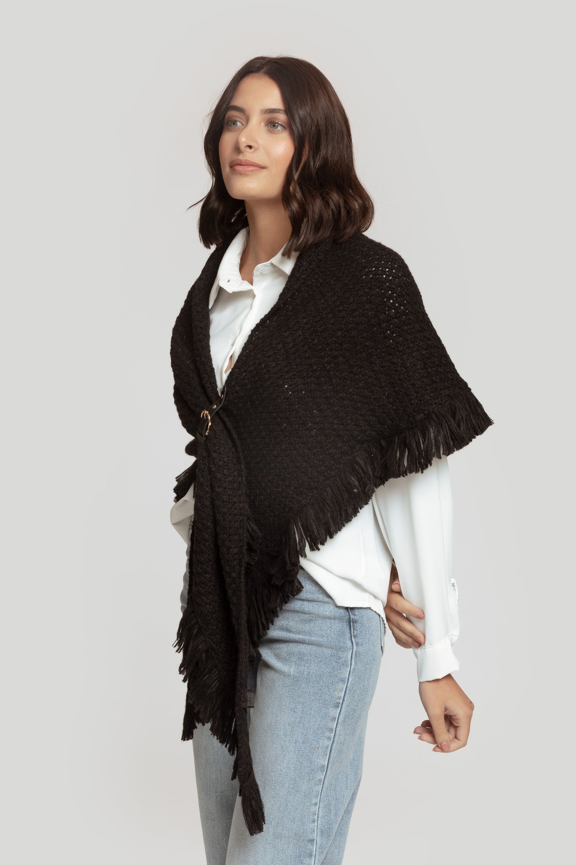 PONCHO  TRENZADO