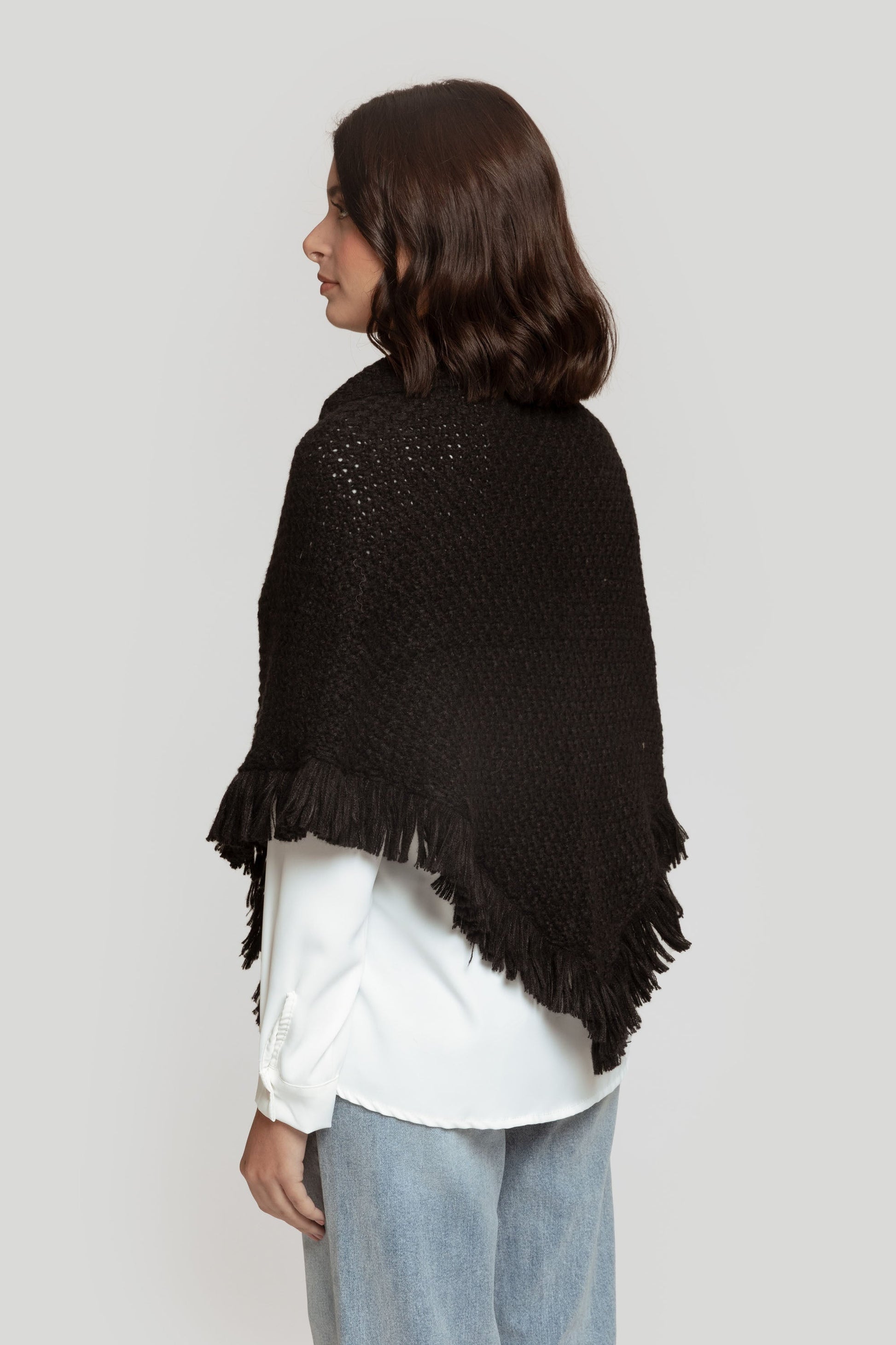 PONCHO  TRENZADO