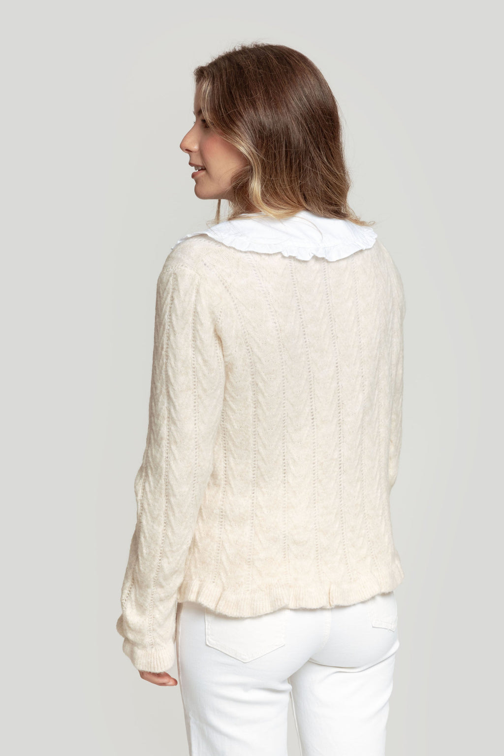 CARDIGAN  RUFFLE